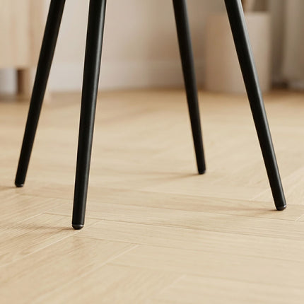 Velvet Dining Chairs, Anthracite, 4-Pack, Upholstered