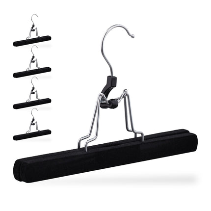 Velvet Trouser Hanger Set of 5