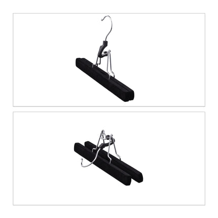 Velvet Trouser Hanger Set of 5