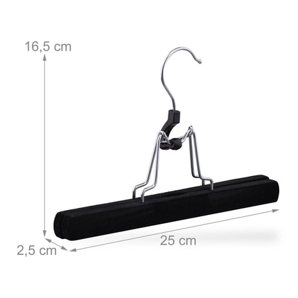 Velvet Trouser Hanger Set of 5