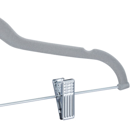 Cintres en velours avec pinces, lot de 12