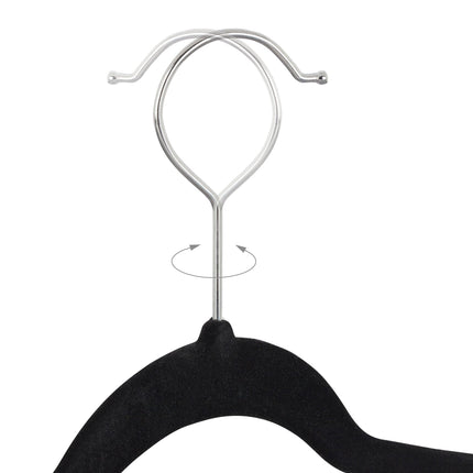Cintres en velours avec pinces, lot de 12
