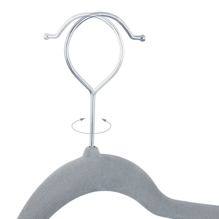 Cintres en velours avec pinces, lot de 12