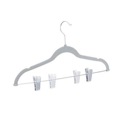 Cintres en velours avec pinces, lot de 12