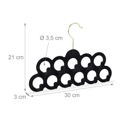 Velvet scarf holder