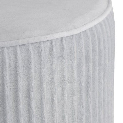 Tabouret en velours avec pieds dorés