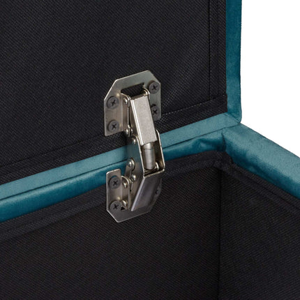 Tabouret en velours avec rangement