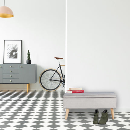 Banc de rangement en velours