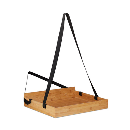 Vendor Tray Bamboo with Straps – Durable and Versatile