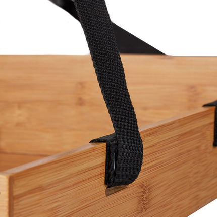 Vendor Tray Bamboo with Straps – Durable and Versatile