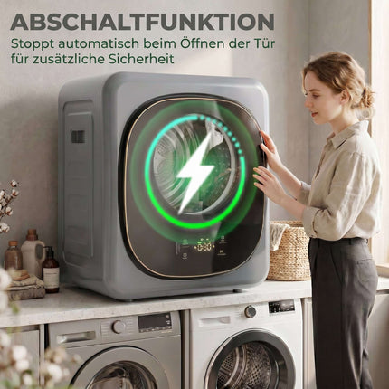 Ablufttrockner, 4 kg kompakt, 5 Programme, Timer