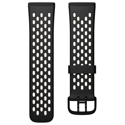 Versa 3/4,Sense/2 Sportarmband Schwarz/L.Weiß L