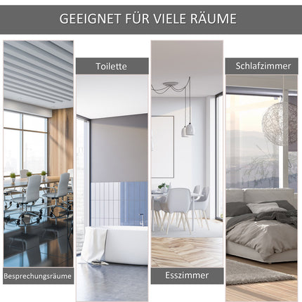 Cremeweiße Balkonmarkise – Handkurbel, Windschutz, 120x200 cm