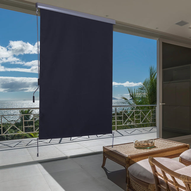 Balkon-Rolladen, Polyester, Windschutz, 140x200 cm