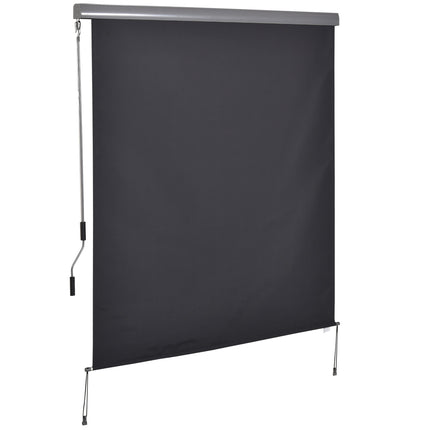Balcony Awning Wind & Privacy Screen, Hand Crank, 160x250Cm