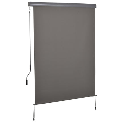 Balcony Awning Screen - Wind Protection & Privacy, Grey, 140x250 cm