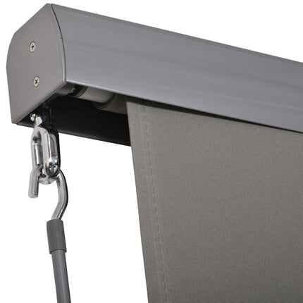 Balcony Awning Wind & Privacy Screen, Grey, 160x250cm