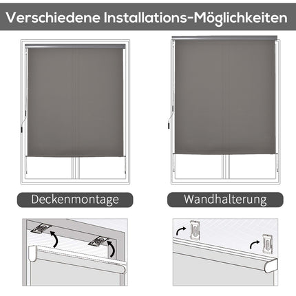 Balcony Awning Wind & Privacy Screen, Grey, 160x250cm