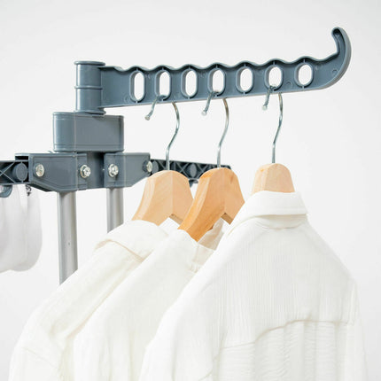 Vertical Clothes Dryer with Wheels InnovaGoods Dolver, 24 Bars, Clothes Folder