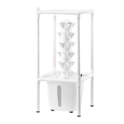 Vertical Hydroponic Tower, 30 Pods, 6 Tiers, LED Light
