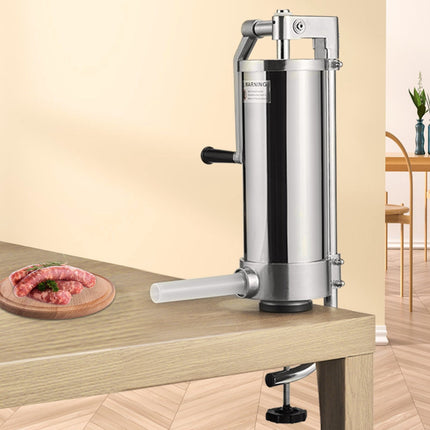 Vertical Sausage Stuffer, 3L Stainless Steel, 3 Tubes