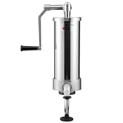 Vertical Sausage Stuffer, 3L Stainless Steel, 3 Tubes