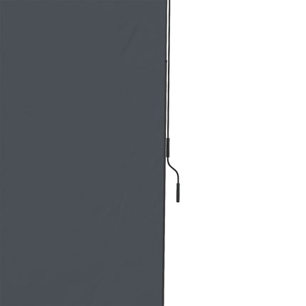 Vertikalmarkise 200x292 cm, verstellbares graues Aluminium