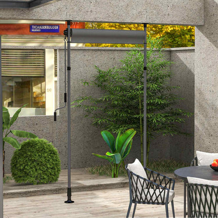 Dark gray Weatherproof Balcony awning - 150x220-310cm