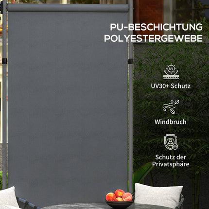 Dark gray Weatherproof Balcony awning - 150x220-310cm