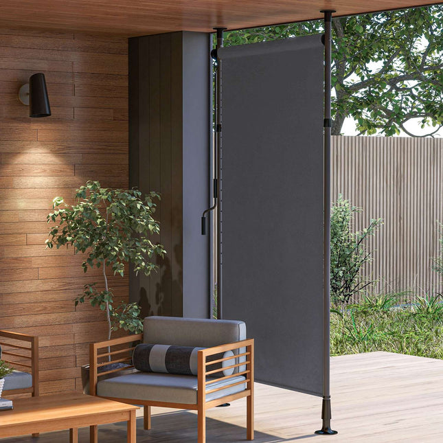 Dark gray Weatherproof Balcony awning - 150x220-310cm