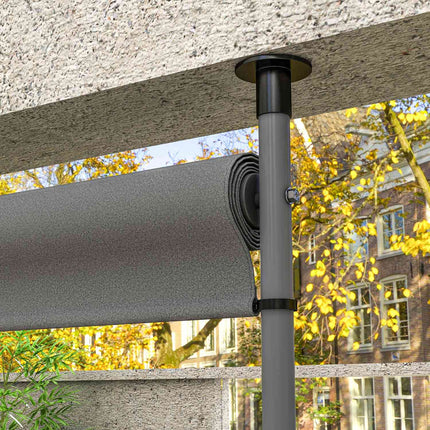 Dark gray Weatherproof Balcony awning - 150x220-310cm