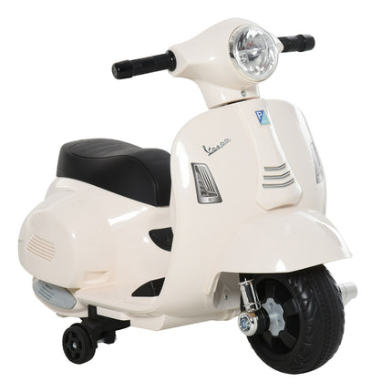 Electric children's motorcycle, 18-36 months, LED lights, white
