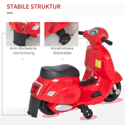 Elektrisches Kindermotorrad mit LED-Licht, 18-36 Monate