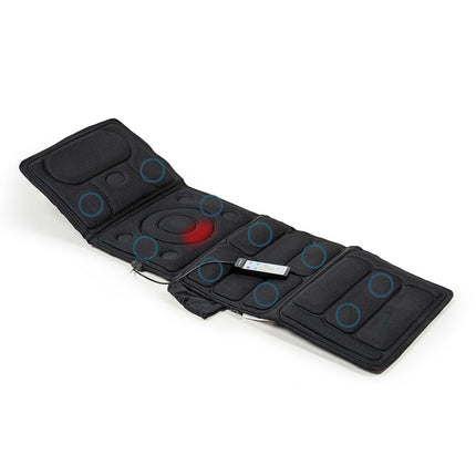 Vibrationsmassage-Matratze mit Wärme, 10 Motoren, Fernbedienung
