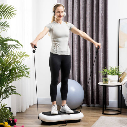 Vibrationsplatte mit Band – 200 W, 99 Stufen, bis 120 kg