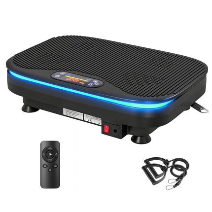 Vibrační plošina pro fitness, Bluetooth, 99 rychlostí, černá