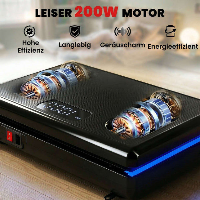 Vibrationsplatte mit 120 Stufen, Widerstandsbändern, LED-Anzeige
