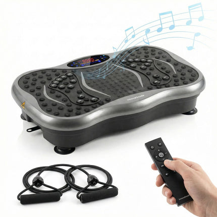 Vibration Platform and Men's Sauna Vest L InnovaGoods, Speaker, Remote, 200 W