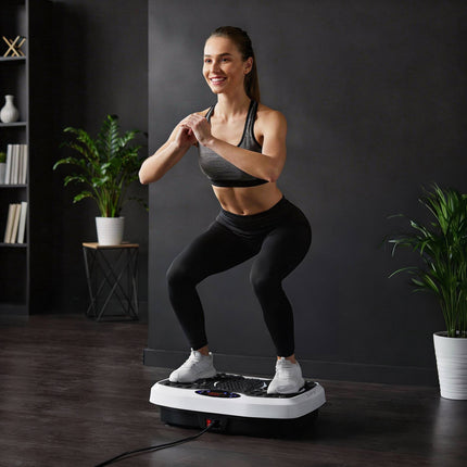 Vibration Platform with Resistance Bands, Bluetooth, 5 Programs