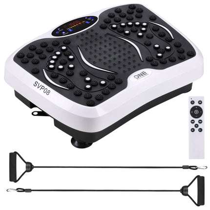 Vibration Platform with Resistance Bands, Bluetooth, 5 Programs