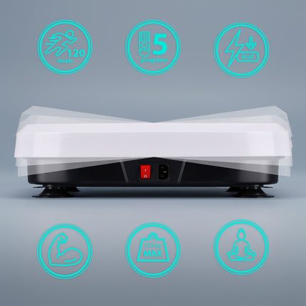 Vibration Platform with Resistance Bands, Bluetooth, 5 Programs