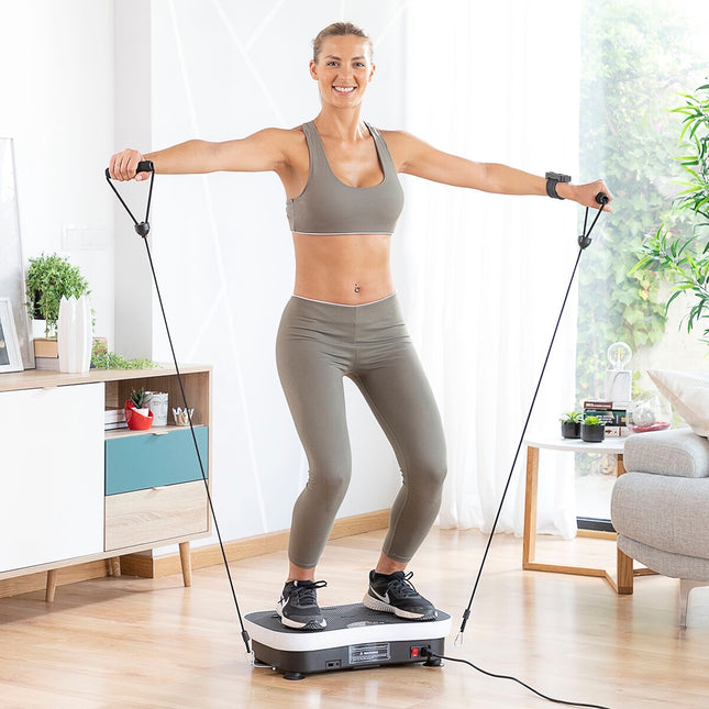 Vibrationstrainingsplatte mit Zubehör und Übungsanleitung Vybeform InnovaGoods
