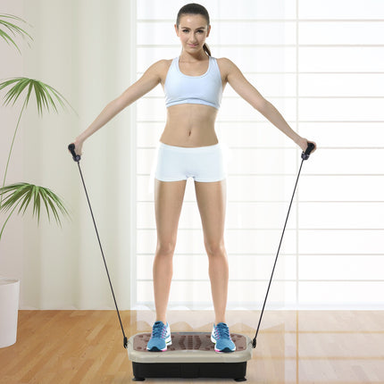 Vibrationsplatte Fitnesstrainer mit LED-Display und Band