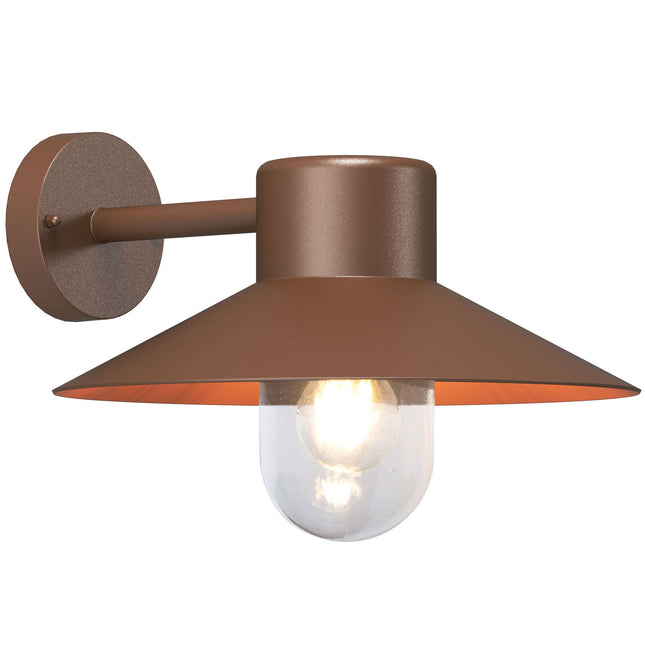 Victor Wandleuchte E27 Fassung IP44 Corten