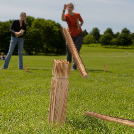 Vikingská dřevěná hra Kubb, sada