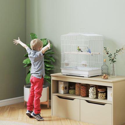 Vintage Bird Cage for Small Birds, 46.5 x 36 x 59 cm