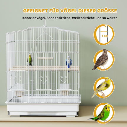 Vintage Bird Cage for Small Birds, 46.5 x 36 x 59 cm