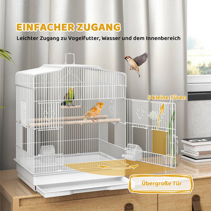 Vintage Bird Cage for Small Birds, 46.5 x 36 x 59 cm