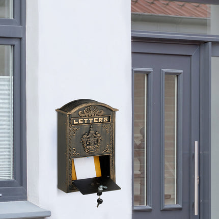 Vintage Letterbox with Lock – Nostalgic Post Box