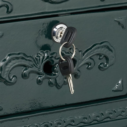 Vintage Letterbox with Lock – Nostalgic Post Box